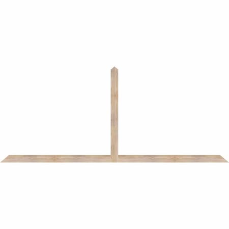 Ekena Millwork Portland Smooth Timber Gable Bracket, Douglas Fir, 108"W x 45"H x 1 1/2"D x 3 1/2"F, 10/12 Pitch GBW108X45X0204POR00SDF